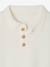 Knitted Polo Shirt for Babies ecru - vertbaudet enfant 