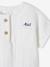 Blouse tunisienne en gaze de coton naissance personnalisable écru - vertbaudet enfant 