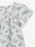 Robe fleurie de cérémonie bébé en gaze de coton écru - vertbaudet enfant 