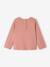 T-shirt bébé Basics manches longues personnalisable bois de rose+vert d'eau - vertbaudet enfant 