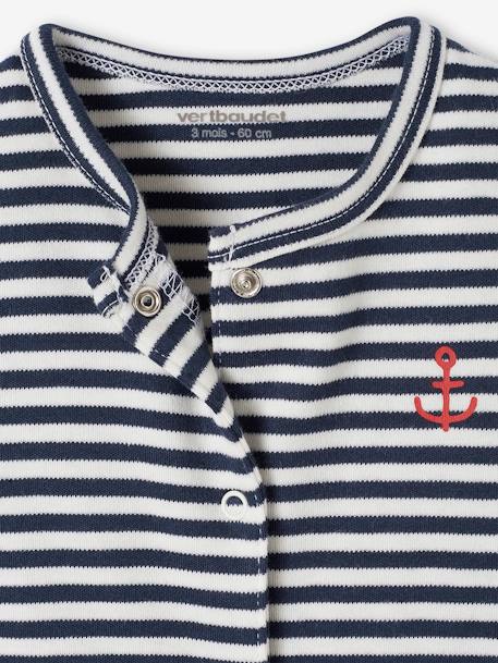 Pack of 3 Interlock Sleepsuits for Babies night blue - vertbaudet enfant 