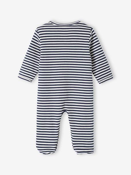 Pack of 3 Interlock Sleepsuits for Babies night blue - vertbaudet enfant 