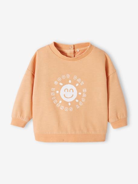 Sweatshirt for Babies, 'Happy Day' peach - vertbaudet enfant 