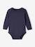 Lot de 5 bodies manches longues bébé emmanchure US en coton Bio bleu nuit - vertbaudet enfant 