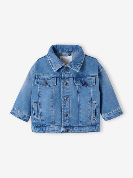 Veste bébé en jean stone - vertbaudet enfant 