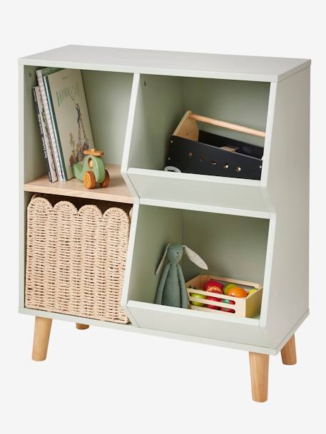 Storage Basket in Braided Cord, Scallops beige - vertbaudet enfant 