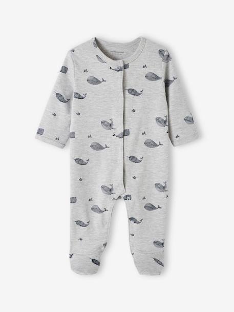 Pack of 3 Interlock Sleepsuits for Babies night blue - vertbaudet enfant 