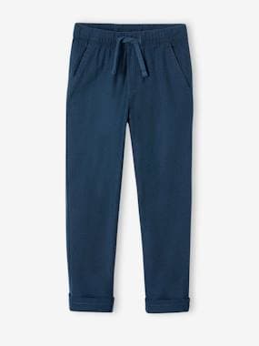 Lightweight Trousers in Cotton/Linen, for Boys  - vertbaudet enfant