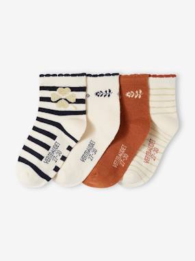 Pack of 5 Pairs of Dune Socks for Girls  - vertbaudet enfant