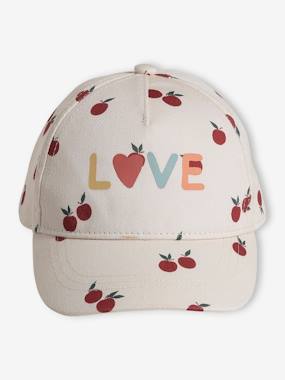 -Cap with Apple Prints for Baby Girls