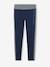 Sports Leggings with Stripe Down the Sides, for Girls Dark Blue+marl grey+navy blue+rosy - vertbaudet enfant 