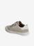 Baskets enfant fille cuir à scratchs bordeaux+or+rose - vertbaudet enfant 