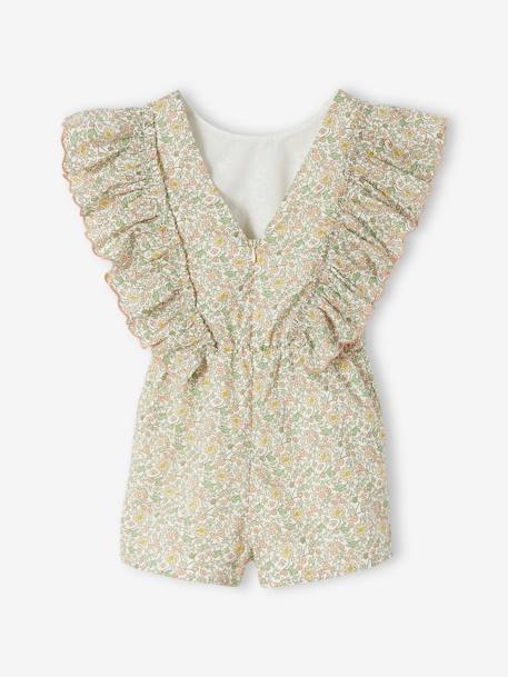 Occasion Wear Playsuit with Ruffles for Girls vanilla - vertbaudet enfant 