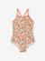 Striped Swimsuit for Girls pale pink - vertbaudet enfant 