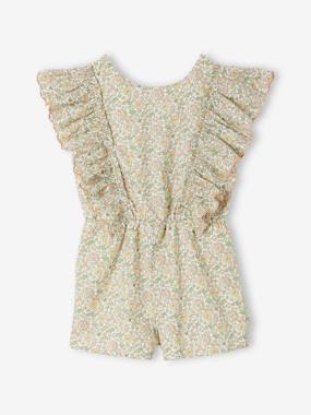 Girls-Occasion Wear Playsuit with Ruffles for Girls