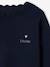 Pull fille personnalisable mandarine+marine+pivoine+vert de gris - vertbaudet enfant 