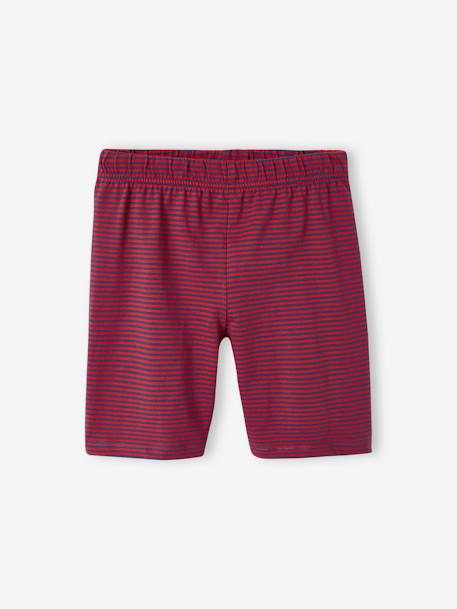 Lot pyjama + pyjashort garçon pompiers bleu océan - vertbaudet enfant 