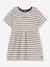 Robe rayée bébé beige chiné - vertbaudet enfant 