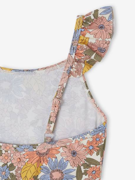 Floral Swimsuit for Girls ecru - vertbaudet enfant 