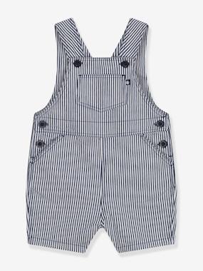-Canvas Dungarees for Babies, by PETIT BATEAU