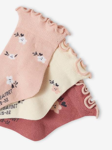 Pack of 3 Pairs of Socks for Baby Girls rosy - vertbaudet enfant 