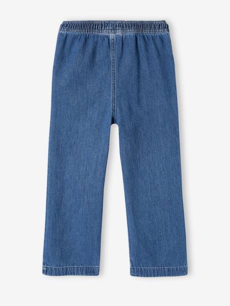 Loose-Fitting Straight Leg Jeans for Girls, Easy to Put On double stone+stone - vertbaudet enfant 
