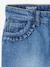 Jean fille droit MorphologiK tour de hanches large bleu foncé+denim bleached+stone - vertbaudet enfant 