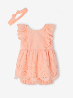 Baby-Occasion Wear Outfit for Babies: Dress, Bloomer Shorts & Hairband