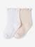 Pack of 2 Pairs of Socks for Baby Girls, Occasion Wear Special raspberry pink - vertbaudet enfant 