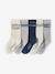 Lot de 5 paires de chaussettes sport garçon blanc chiné - vertbaudet enfant 