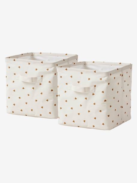 Pack of 2 Essentials Storage Tubs printed white - vertbaudet enfant 