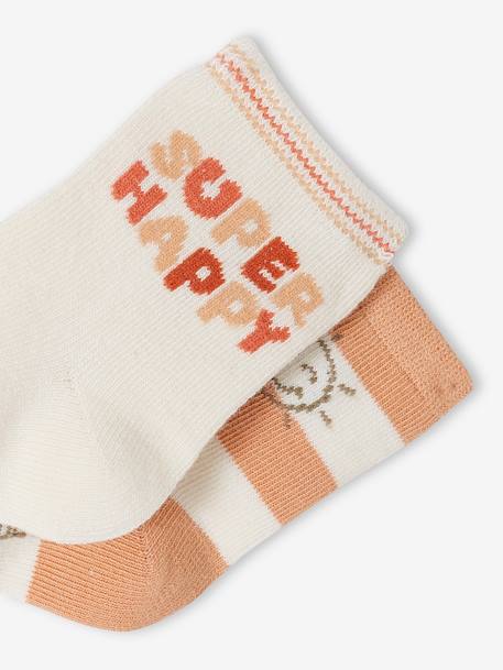 Pack of 2 Pairs of Socks for Baby Boys ecru - vertbaudet enfant 