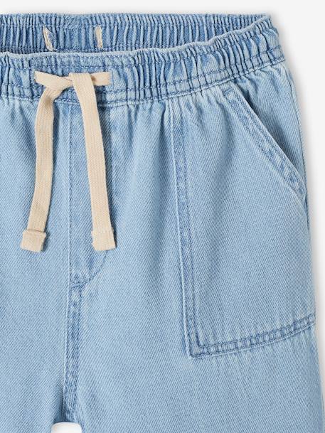 Loose-Fitting Straight Leg Jeans for Girls, Easy to Put On double stone+stone - vertbaudet enfant 