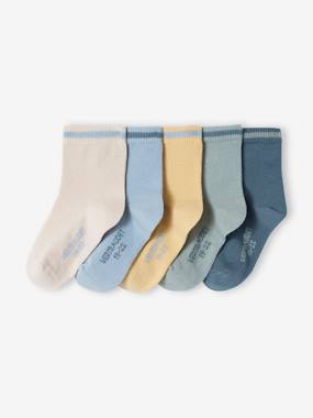 -Pack of 5 Pairs of Colourful Socks for Baby Boys