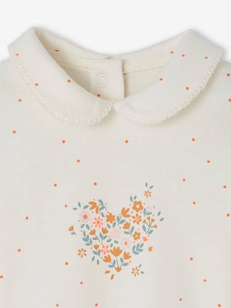 Pack of 2 Pyjamas in Jersey Knit for Babies ecru - vertbaudet enfant 