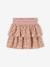 Smocked Skirt with Ruffle, for Girls rosy apricot - vertbaudet enfant 