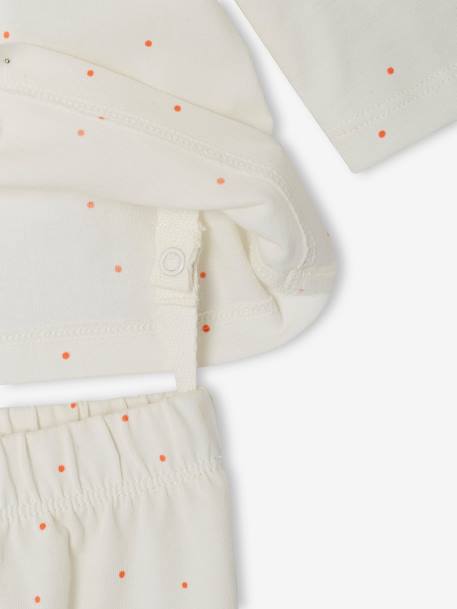 Pack of 2 Pyjamas in Jersey Knit for Babies ecru - vertbaudet enfant 