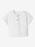 Blouse tunisienne en gaze de coton naissance personnalisable écru - vertbaudet enfant 