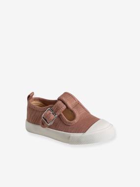 Mary Jane Shoes in Canvas for Babies  - vertbaudet enfant