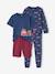 Lot pyjama + pyjashort garçon pompiers bleu océan - vertbaudet enfant 