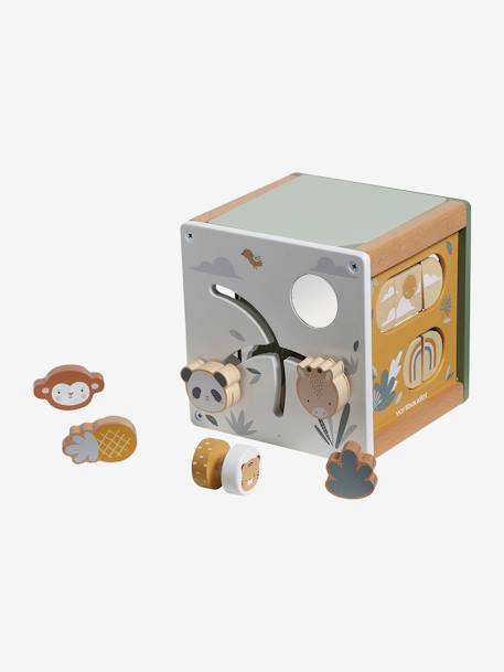 Activity Mini Cube in FSC® Wood - Tanzanie green - vertbaudet enfant 