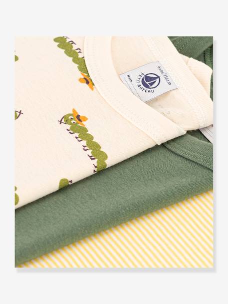Pack of 3 Short Sleeve T-Shirts by PETIT BATEAU green - vertbaudet enfant 