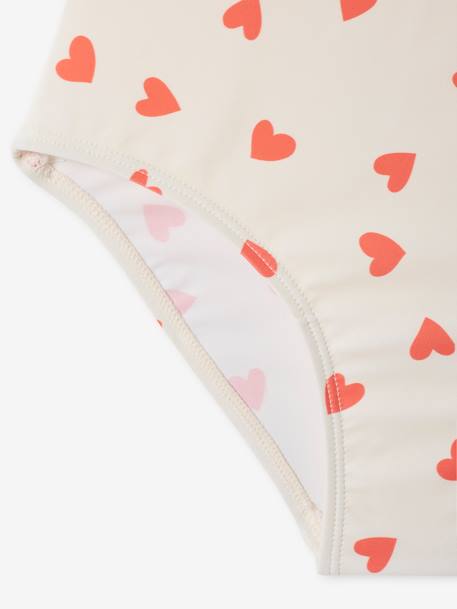 Set of 2 Hearts Swimsuits for Girls coral - vertbaudet enfant 
