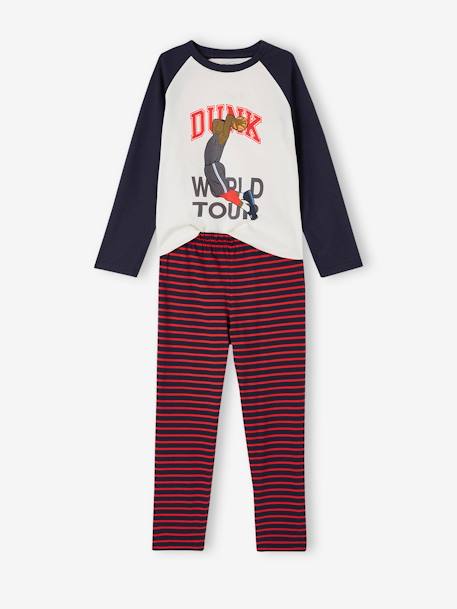 Lot pyjama + pyjashort basket garçon marine - vertbaudet enfant 