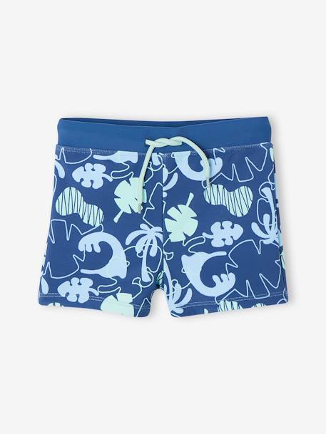 UV Protection Swim T-Shirt + Shorts Combo for Boys blue - vertbaudet enfant 