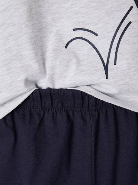 Trainers Pyjamas + Short Pyjamas Pack for Boys navy blue - vertbaudet enfant 