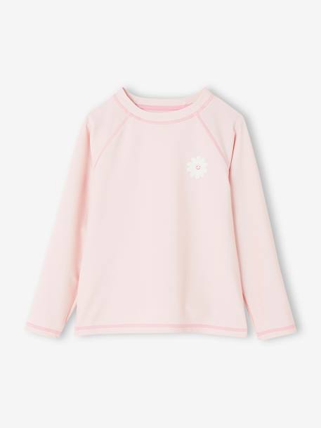 T-shirt de bain anti-UV fille rose imprimé - vertbaudet enfant 