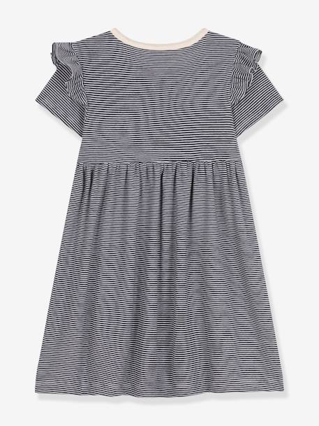 Short Sleeve Dress, by PETIT BATEAU blue - vertbaudet enfant 