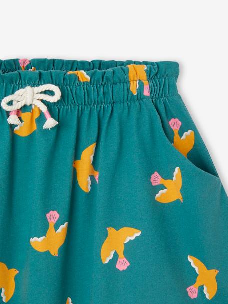 Printed Skirt for Girls ecru+green+grey green+rose+striped blue - vertbaudet enfant 