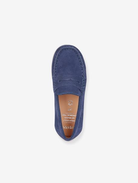 J826CA New Fast Boy Moccasins by GEOX®, for Children blue - vertbaudet enfant 
